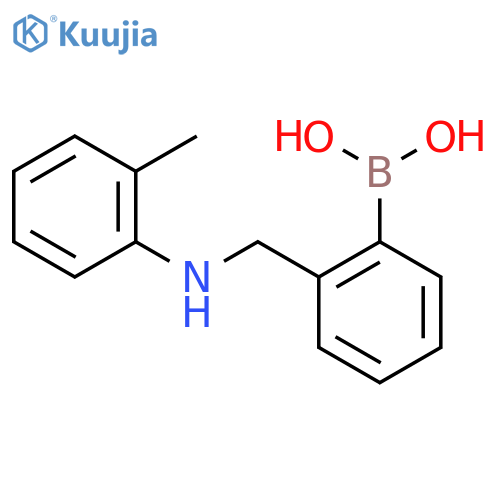 2-(2-Methylanilinomethyl)phenylboronic acid structure