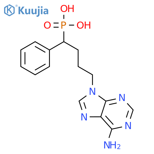 Phosphonic acid, [4-(6-amino-9H-purin-9-yl)-1-phenylbutyl]- structure