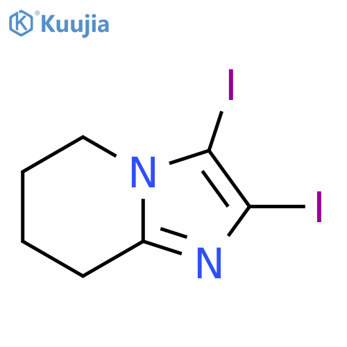 2,3-diiodo-5H,6H,7H,8H-imidazo[1,2-a]pyridine structure