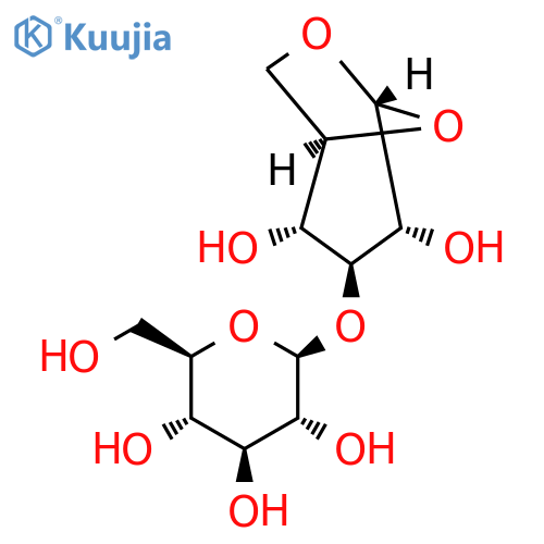 1,6-Anhydro-3-O-β-D-glucopyranosyl-β-D-glucopyranose structure
