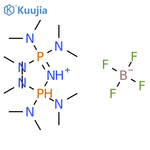 1,1,1,3,3,3-Hexakis(dimethylamino)diphosphazenium tetrafluoroborate structure