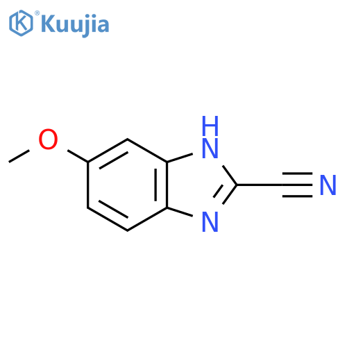 1H-Benzimidazole-2-carbonitrile, 6-methoxy- structure