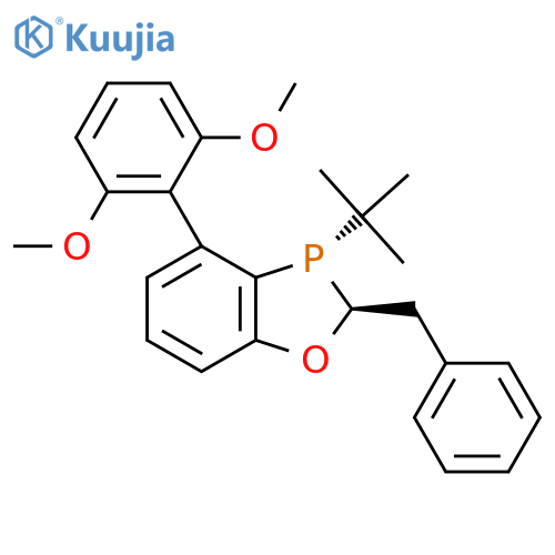 (2S,3S)-2-Benzyl-3-(tert-butyl)-4-(2,6-dimethoxyphenyl)yl)-4-(2,6-dimethoxyphenyl)aphosphole structure
