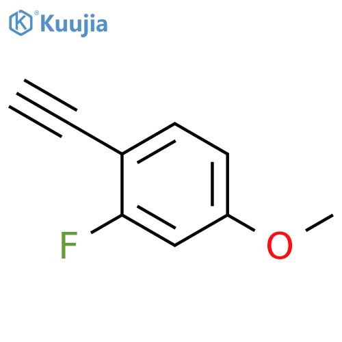 1-ethynyl-2-fluoro-4-methoxybenzene structure