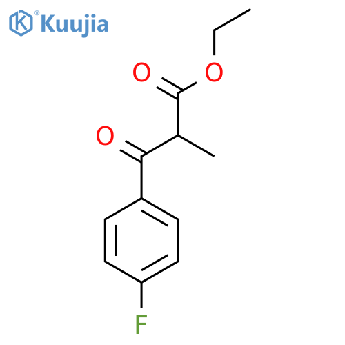 Ethyl 3-(4-fluorophenyl)-2-methyl-3-oxopropanoate structure