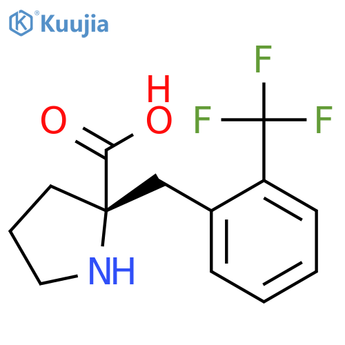 (S)-alpha-(2-Trifluoromethyl-benzyl)-proline-HCl structure