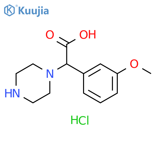 (3-Methoxy-phenyl)-piperazin-1-yl-acetic Acid Dihydrochloride structure