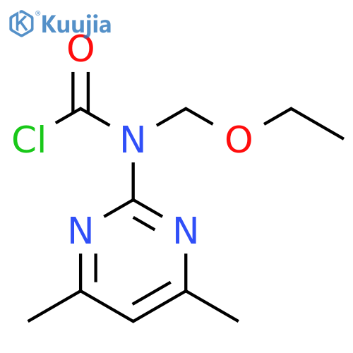 Carbamic chloride, (4,6-dimethyl-2-pyrimidinyl)(ethoxymethyl)- structure