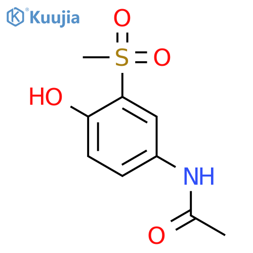 Acetamide, N-[4-hydroxy-3-(methylsulfonyl)phenyl]- structure