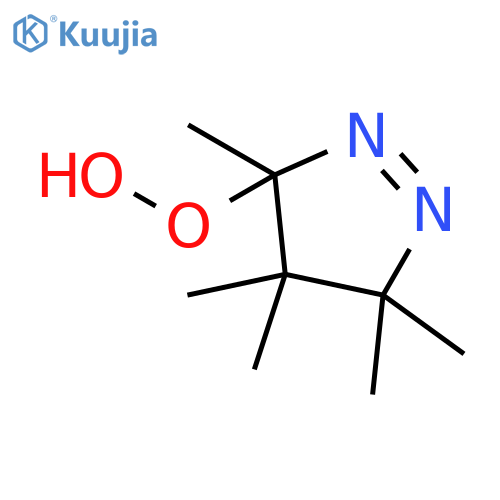 3,4,4,5,5-Pentamethyl-4,5-dihydro-3H-pyrazole-3-peroxol structure