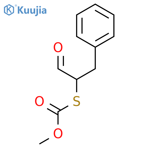 Carbonothioic acid, S-(1-formyl-2-phenylethyl) O-methyl ester structure