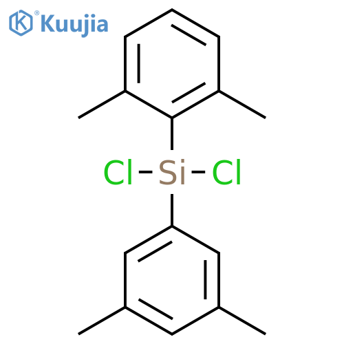 Silane, dichloro(2,6-dimethylphenyl)(3,5-dimethylphenyl)- structure