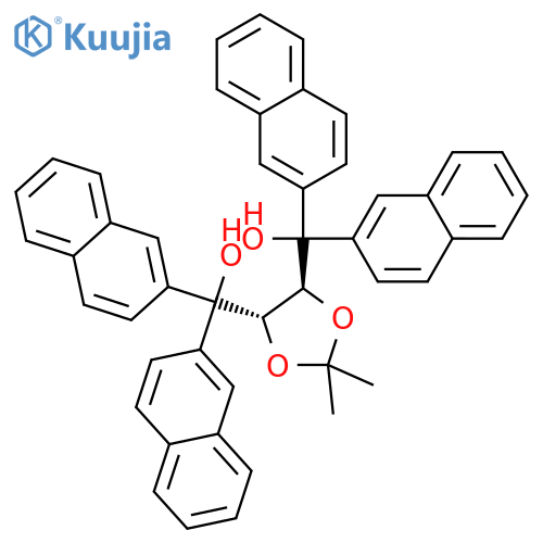 1,3-Dioxolane-4,5-dimethanol,2,2-dimethyl-a,a,a',a'-tetra-2-naphthalenyl-, (4S-trans)- (9CI) structure
