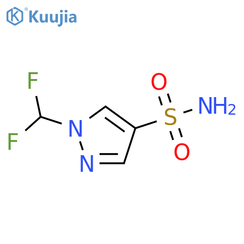 1-(difluoromethyl)-1H-pyrazole-4-sulfonamide structure