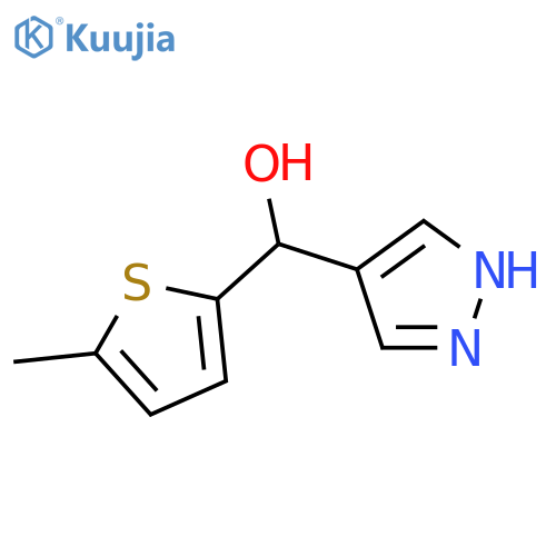 (5-Methylthiophen-2-yl)(1H-pyrazol-4-yl)methanol structure