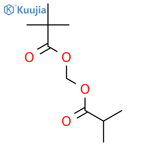 Propanoic acid, 2,2-dimethyl-, (2-methyl-1-oxopropoxy)methyl ester structure