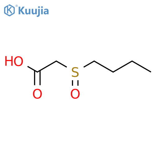 Acetic acid, (butylsulfinyl)- structure
