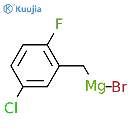 5-Chloro-2-fluorobenzylmagnesium bromide, 0.25 M in 2-MeTHF structure