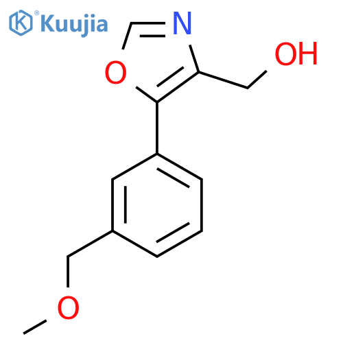 (5-(3-(Methoxymethyl)phenyl)oxazole-4-yl)methanol structure