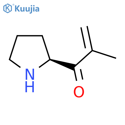 2-Propen-1-one, 2-methyl-1-(2S)-2-pyrrolidinyl- structure