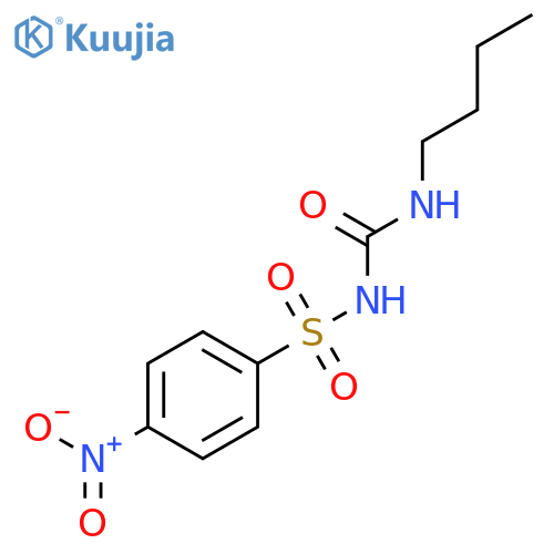 Benzenesulfonamide, N-[(butylamino)carbonyl]-4-nitro- structure