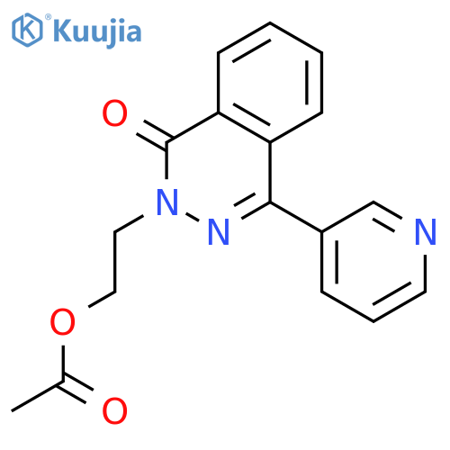 1(2H)-Phthalazinone, 2-[2-(acetyloxy)ethyl]-4-(3-pyridinyl)- structure