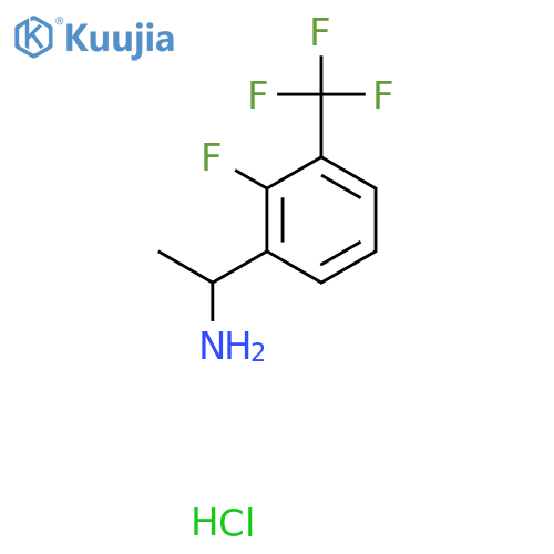 1-(2-Fluoro-3-(trifluoromethyl)phenyl)ethanamine hydrochloride structure