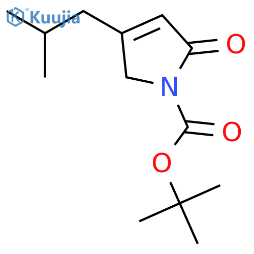 N-tert-butoxycarbonyl-4-isobutyl-3-pyrrolin-2-one structure
