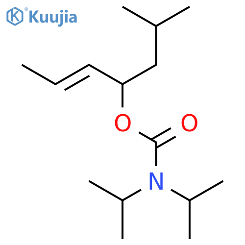 Carbamic acid, N,N-bis(1-methylethyl)-, (2E)-1-(2-methylpropyl)-2-buten-1-yl ester structure