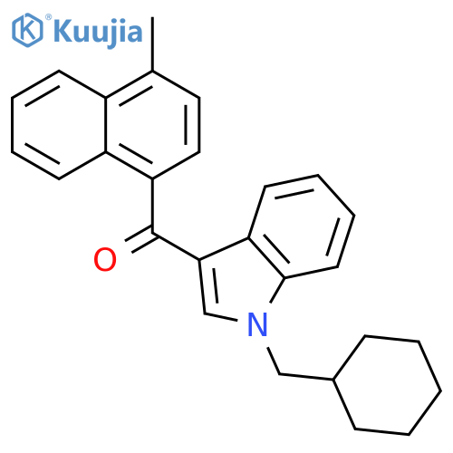 1-\u200b(Cyclohexylmethyl)\u200b-\u200b1H-\u200bindol-\u200b3-\u200byl\u200b(4-\u200bmethyl-\u200b1-\u200bnaphthalenyl)\u200b-methanone structure
