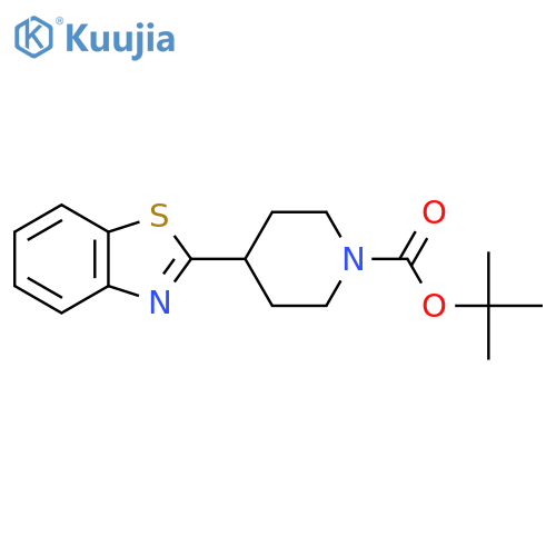 Tert-butyl 4-(1,3-benzothiazol-2-yl)piperidine-1-carboxylate structure
