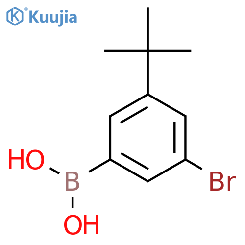 3-Bromo-5-tert-butylphenylboronic acid structure