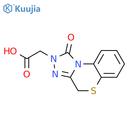 1H-[1,2,4]Triazolo[3,4-c][1,4]benzothiazine-2(4H)-acetic acid, 1-oxo- structure