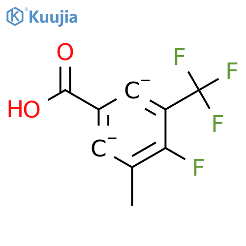 4-Fluoro-3-methyl-5-(trifluoromethyl)benzoic acid structure