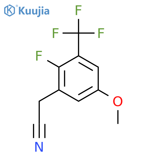 2-Fluoro-5-methoxy-3-(trifluoromethyl)-phenylacetonitrile structure
