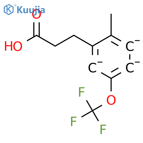 3-[2-Methyl-5-(trifluoromethoxy)phenyl]propionic acid structure