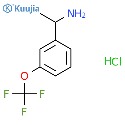 1-3-(trifluoromethoxy)phenylethan-1-amine hydrochloride structure