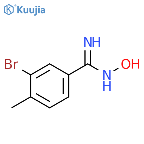 3-bromo-N-hydroxy-4-methylbenzimidamide structure