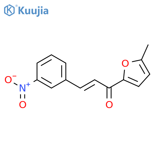 (E)-1-(5-methylfuran-2-yl)-3-(3-nitrophenyl)prop-2-en-1-one structure