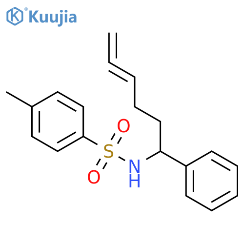 Benzenesulfonamide, 4-methyl-N-(1-phenyl-4,5-hexadien-1-yl)- structure