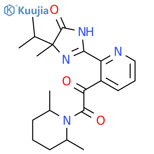 Piperidine,1-[[2-[4,5-dihydro-4-methyl-4-(1-methylethyl)-5-oxo-1H-imidazol-2-yl]-3-pyridinyl]oxoacetyl]-2,6-dimethyl- structure