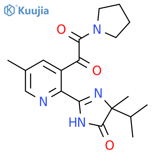 Pyrrolidine,1-[[2-[4,5-dihydro-4-methyl-4-(1-methylethyl)-5-oxo-1H-imidazol-2-yl]-5-methyl-3-pyridinyl]oxoacetyl]- structure