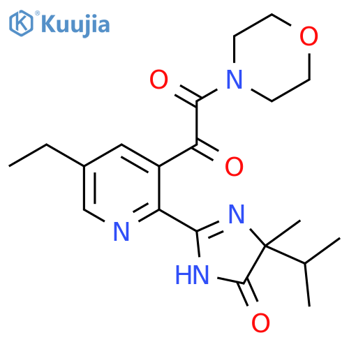 Morpholine,4-[[2-[4,5-dihydro-4-methyl-4-(1-methylethyl)-5-oxo-1H-imidazol-2-yl]-5-ethyl-3-pyridinyl]oxoacetyl]- structure