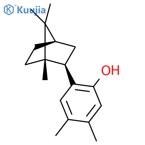 Phenol,4,5-dimethyl-2-[(1R,2S,4S)-1,7,7-trimethylbicyclo[2.2.1]hept-2-yl]-, rel- structure