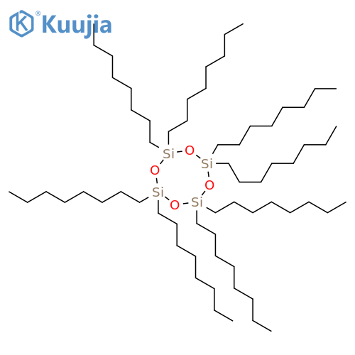 2,2,4,4,6,6,8,8-Octaoctyl-1,3,5,7,2,4,6,8-tetraoxatetrasilocane structure