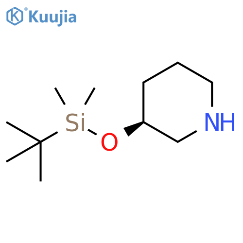 (S)-3-(tert-butyldimethylsilyloxy)piperidine structure