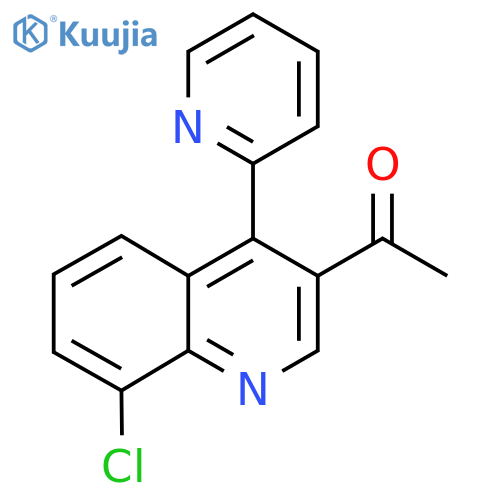 1-[8-Chloro-4-(2-pyridinyl)-3-quinolinyl]Ethanone structure
