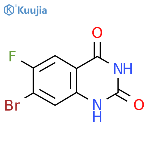 7-Bromo-6-fluoroquinazoline-2,4(1H,3H)-dione structure