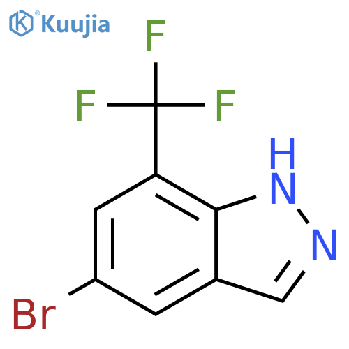 5-Bromo-7-(trifluoromethyl)-1H-indazole structure