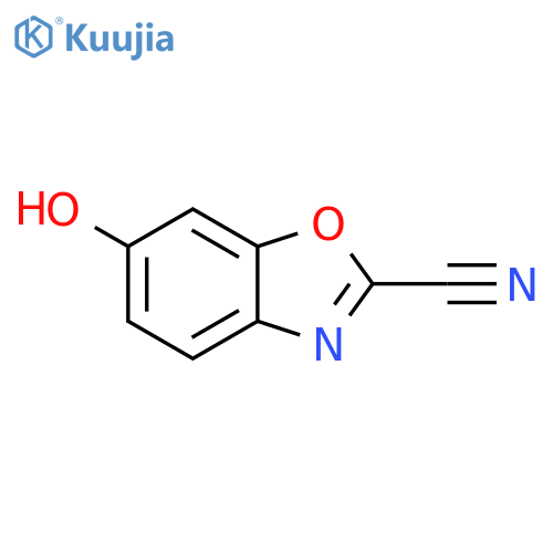 2-Benzoxazolecarbonitrile, 6-hydroxy- structure